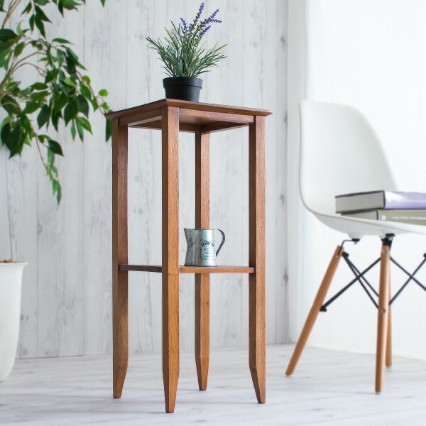 AMAZON　マホガニーGoldenフラワースタンド