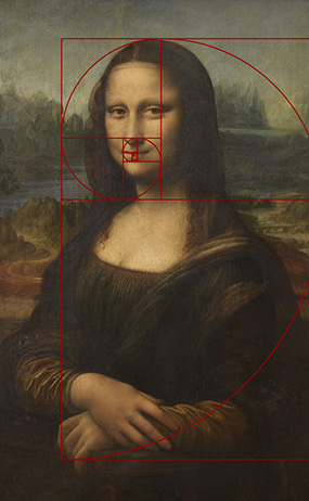 モナ・リザも黄金比がみられます。